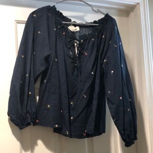 NWOT The Great embroidered peasant top